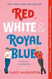 red white and royal blue book cover