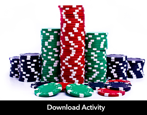 Stack of poker chips. Download Activity. 