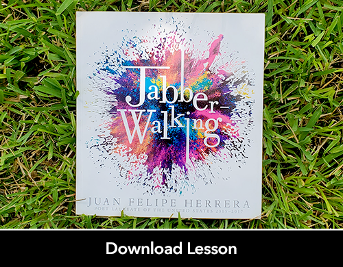 Text: Download Lesson; Image: Jabberwalking book cover