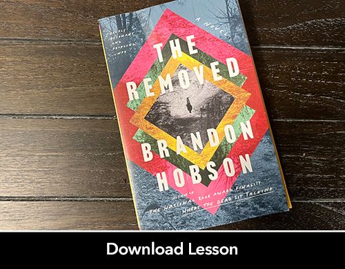 Text: Download Lesson; Image: The Removed book cover